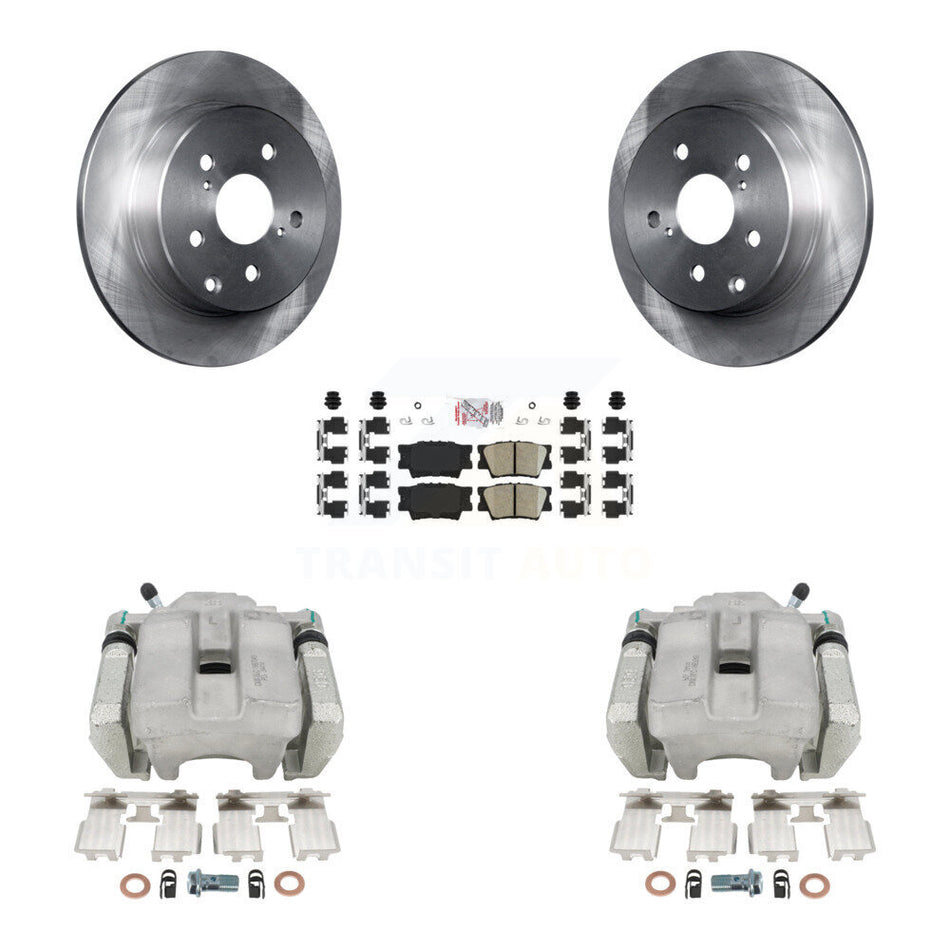 Rear Disc Brake Caliper Rotors And Ceramic Pads Kit For Toyota RAV4 KC8-101193N