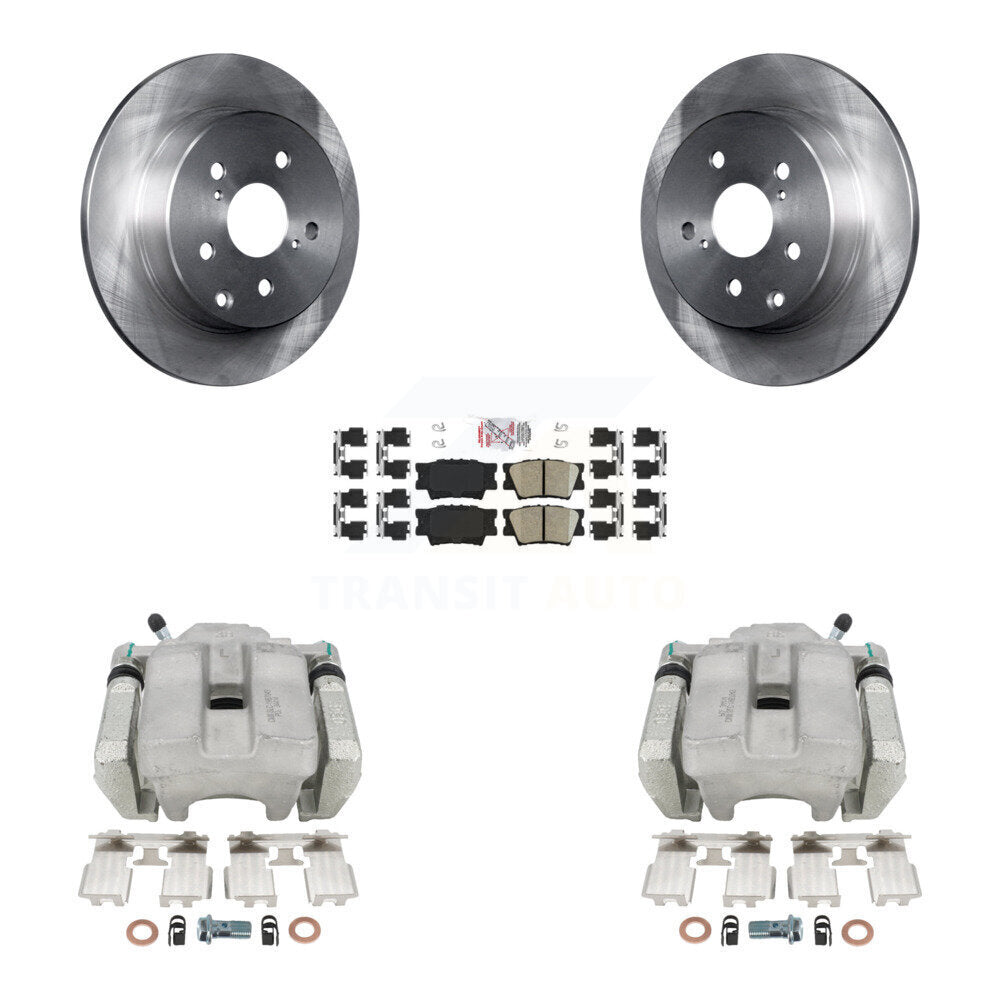 Rear Disc Brake Caliper Rotors And Ceramic Pads Kit For Toyota RAV4 KC8-101194N