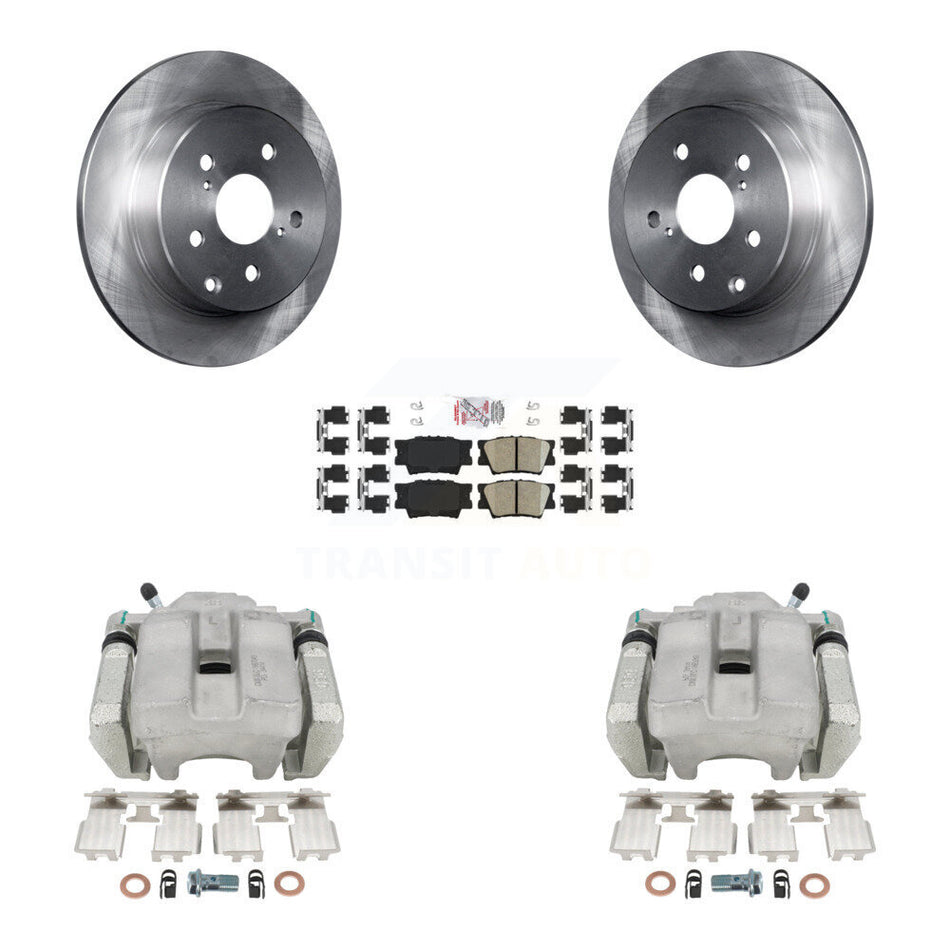 Rear Disc Brake Caliper Rotors And Ceramic Pads Kit For Toyota RAV4 KC8-101194N