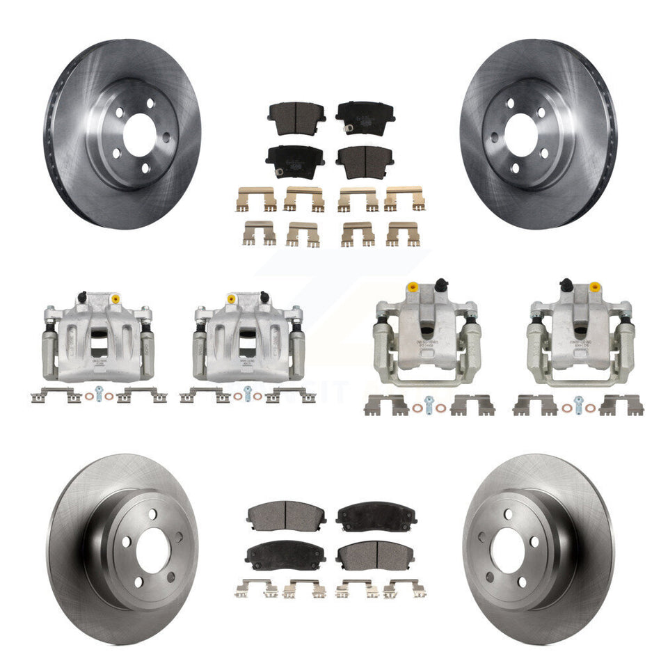 Front Rear Brake Caliper Rotor And Ceramic Pad Kit (10Pc) For Dodge Chrysler 300 Charger KC8-101199T