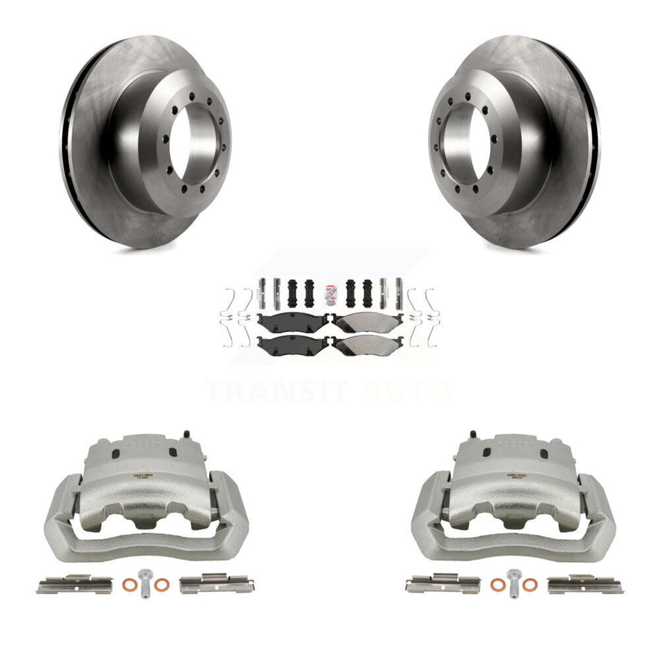 Rear Brake Caliper Rotor And Semi-Metallic Pad Kit For Ford E-550 Super Duty F-450 F-550 KC8-101200N