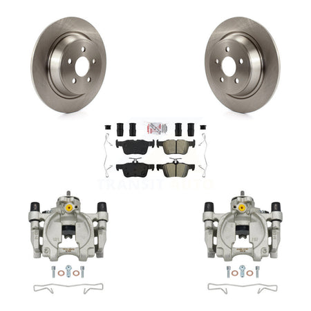 Rear Brake Caliper Rotors & Semi-Metallic Pad Kit For Ford Edge Lincoln MKX Nautilus MKZ KC8-101205N