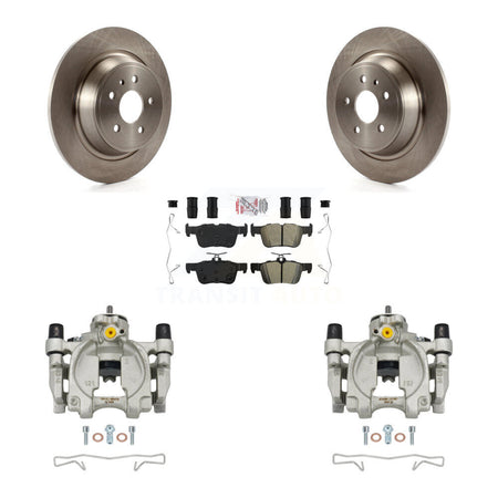 Rear Brake Caliper Rotors & Semi-Metallic Pad Kit For Ford Escape Fusion Lincoln MKC MKX KC8-101208N