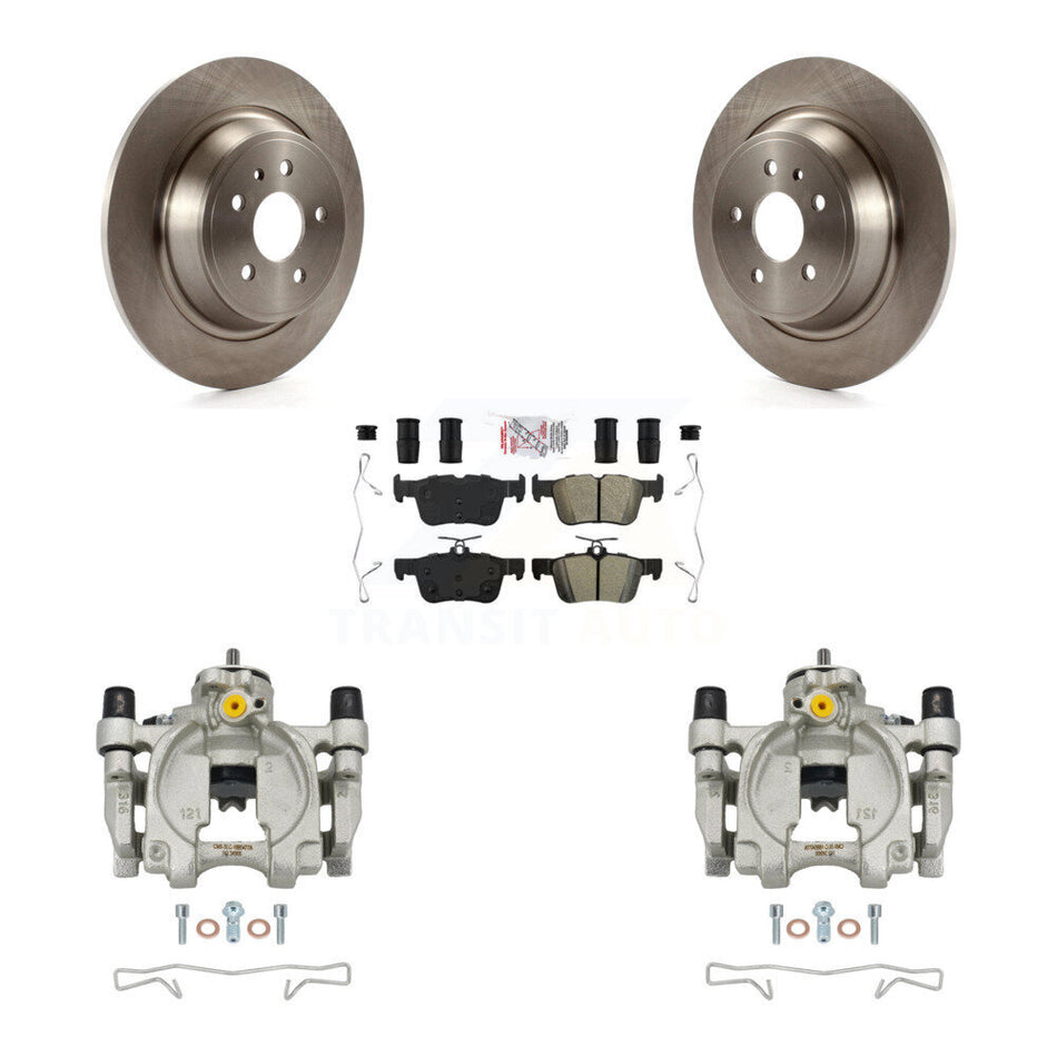 Rear Brake Caliper Rotors & Semi-Metallic Pad Kit For Ford Escape Fusion Lincoln MKC MKX KC8-101208N