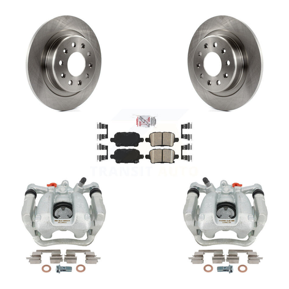 Rear Disc Brake Caliper Rotors And Ceramic Pads Kit For Chevrolet Equinox GMC Terrain KC8-101238N