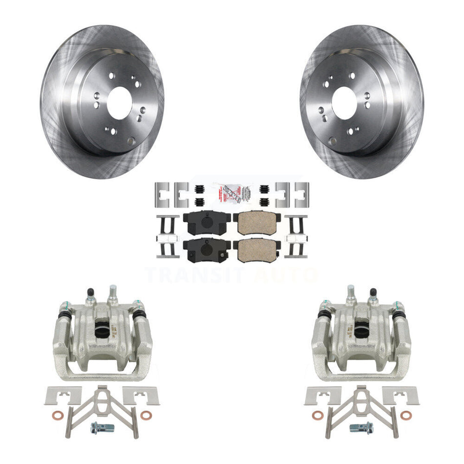 Rear Disc Brake Caliper Rotors And Ceramic Pads Kit For Acura RDX KC8-101242N