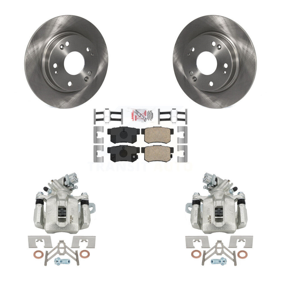 Rear Disc Brake Caliper Rotors And Ceramic Pads Kit For Honda Civic Acura CSX ILX KC8-101251N