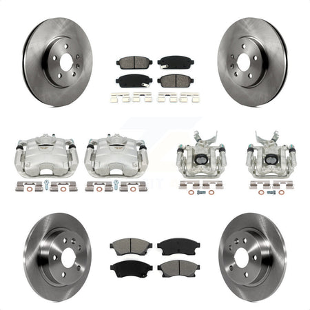 Front Rear Disc Brake Caliper Rotors And Semi-Metallic Pads Kit (10Pc) For 2013-2017 Buick Encore Chevrolet Trax KC8-101271S by Transit Auto