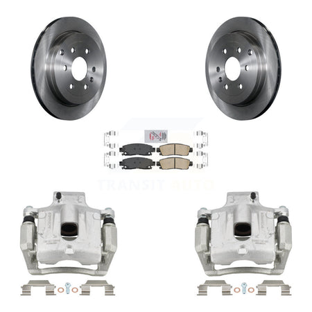 Rear Brake Caliper Rotor Ceramic Pad Kit For GMC Acadia Buick Enclave Chevrolet Traverse KC8-101276N