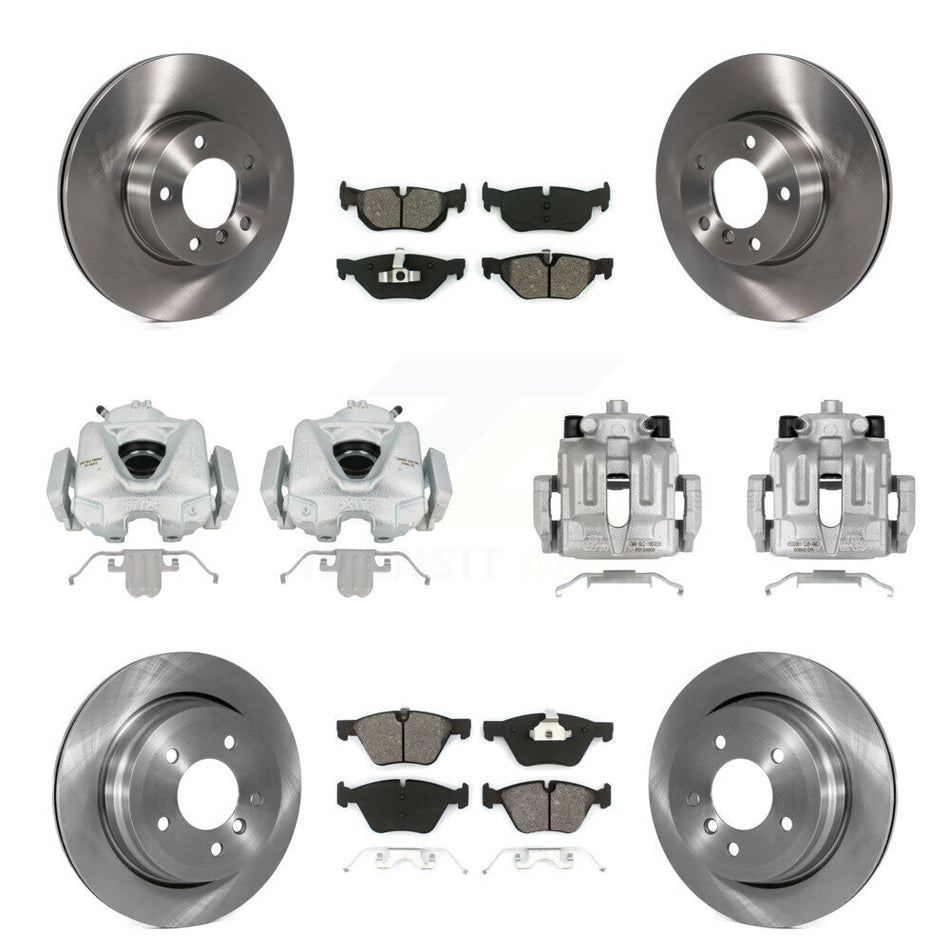 Front Rear Disc Brake Caliper Rotors And Semi-Metallic Pads Kit (10Pc) For 2008 BMW 328xi To 08 07 KC8-101279S