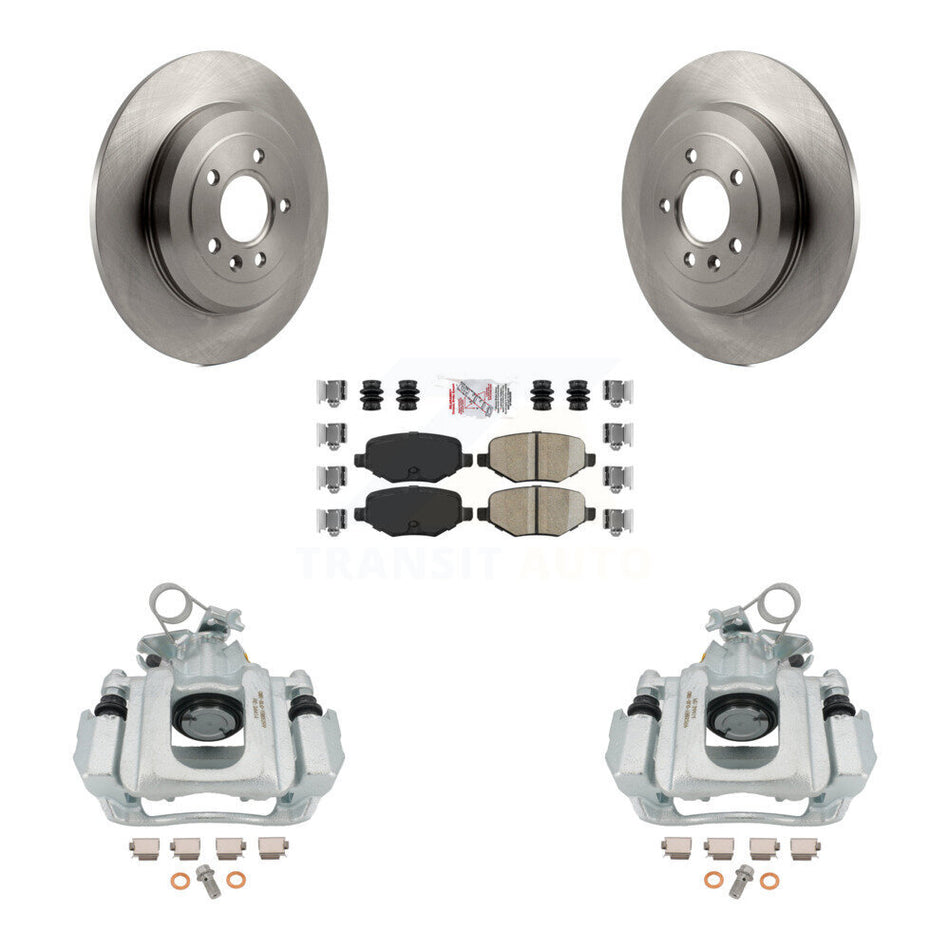 Rear Disc Brake Caliper Rotors And Ceramic Pads Kit For Ford Edge Lincoln MKX KC8-101282N