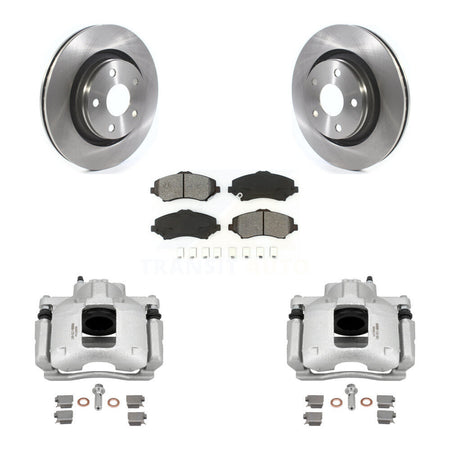 Front Disc Brake Caliper Rotors And Semi-Metallic Pads Kit For Jeep Wrangler KC8-101285S