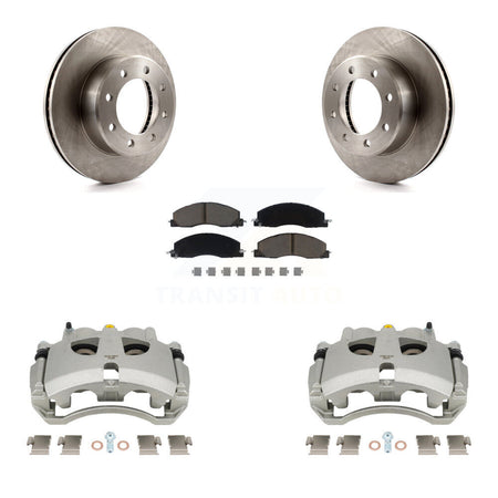 Front Disc Brake Caliper Rotors And Ceramic Pads Kit For Ram 3500 2500 Dodge KC8-101300C