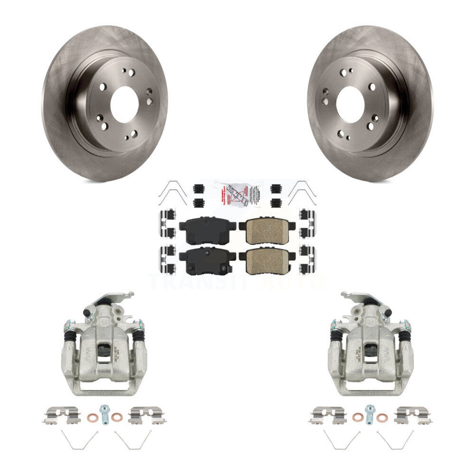 Rear Disc Brake Caliper Rotors And Ceramic Pads Kit For Honda Accord KC8-101311N