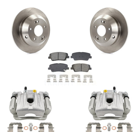 Rear Disc Brake Caliper Rotor And Semi-Metallic Pad Kit For Hyundai Santa Fe Kia Sorento KC8-101323S