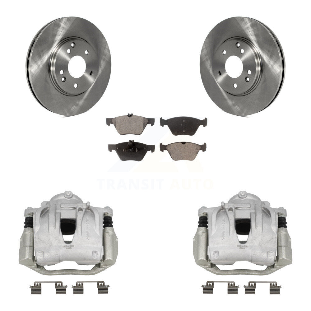 Front Brake Caliper Rotor And Ceramic Pad Kit For 2003 Mercedes-Benz E320 Wagon with RWD KC8-101324T