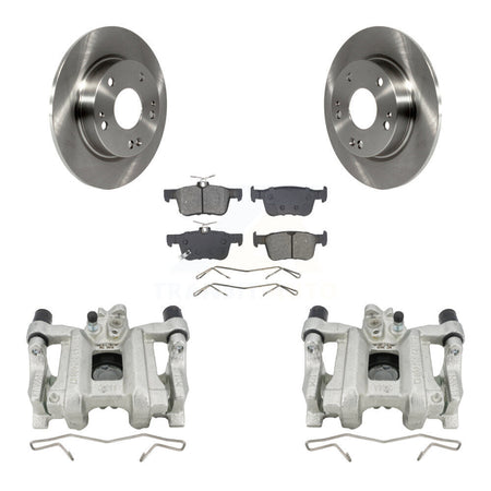 Rear Disc Brake Caliper Rotors And Semi-Metallic Pads Kit For Honda Civic Insight KC8-101326S