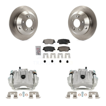 Rear Disc Brake Caliper Rotors Ceramic Pad Kit For Hyundai Santa Fe Sport Kia Sorento XL KC8-101327N