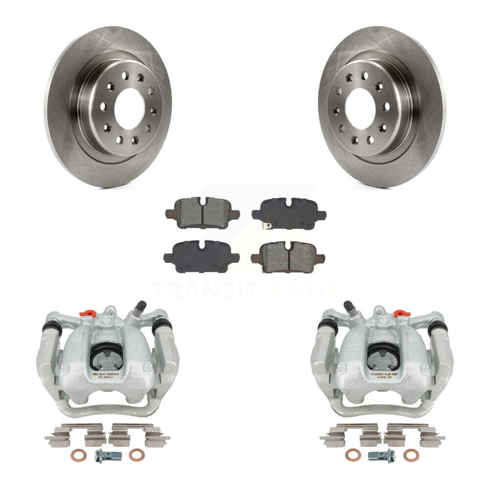 Rear Brake Caliper Rotors Semi-Metallic Pad Kit For Chevrolet Equinox GMC Terrain Malibu KC8-101329S