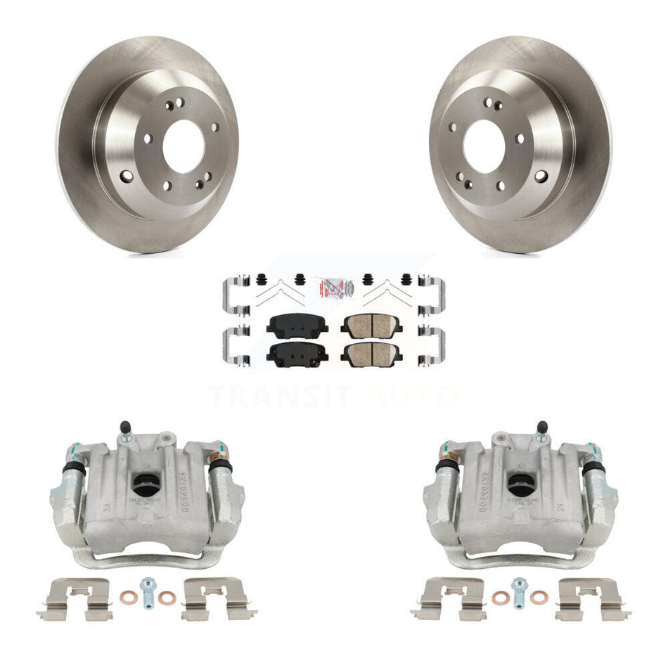 Rear Disc Brake Caliper Rotor And Ceramic Pad Kit For Kia Sorento Hyundai Santa Fe Sport KC8-101331N