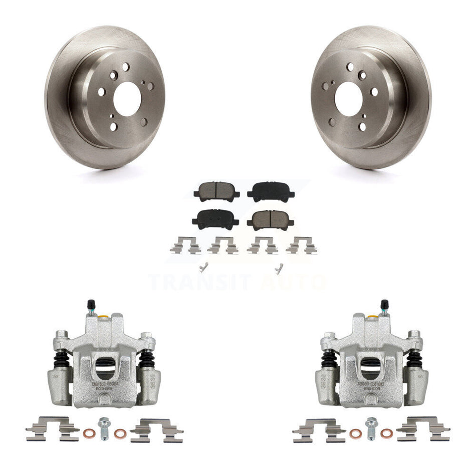Rear Disc Brake Caliper Rotors And Ceramic Pads Kit For Toyota Camry Solara Avalon KC8-101332C