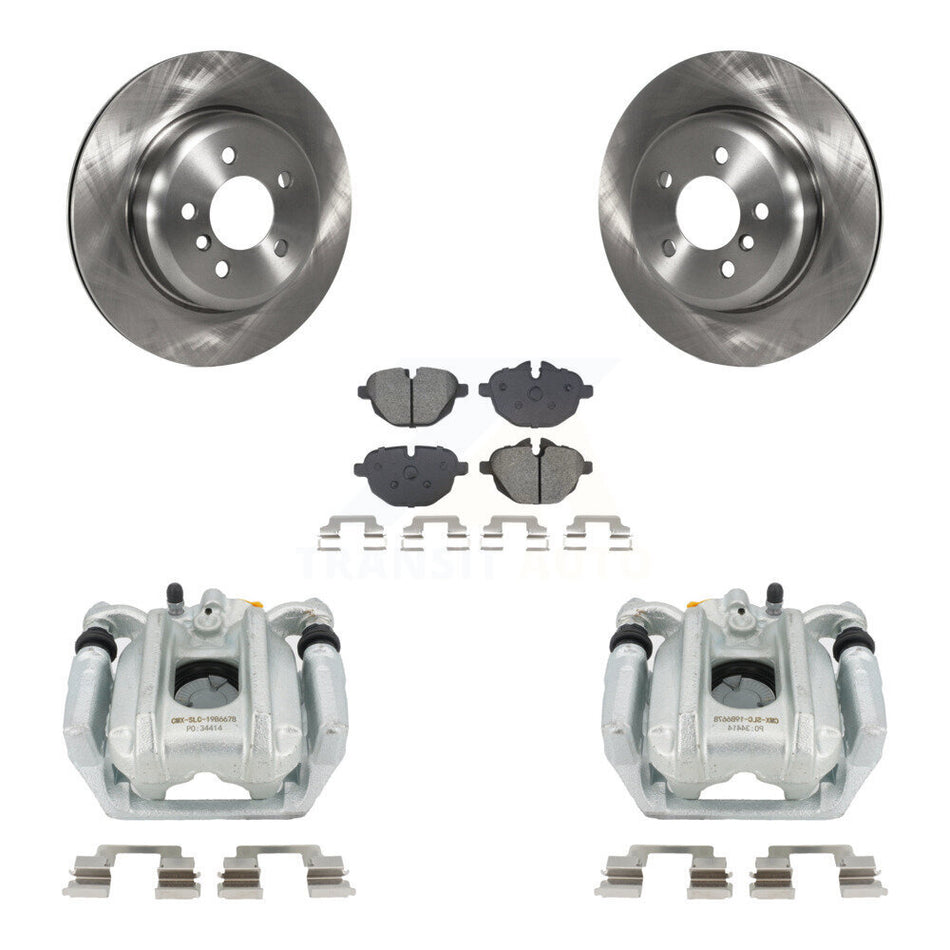 Rear Brake Caliper Rotor & Semi-Metallic Pad Kit For BMW 535i xDrive 528i ActiveHybrid 5 KC8-101332S