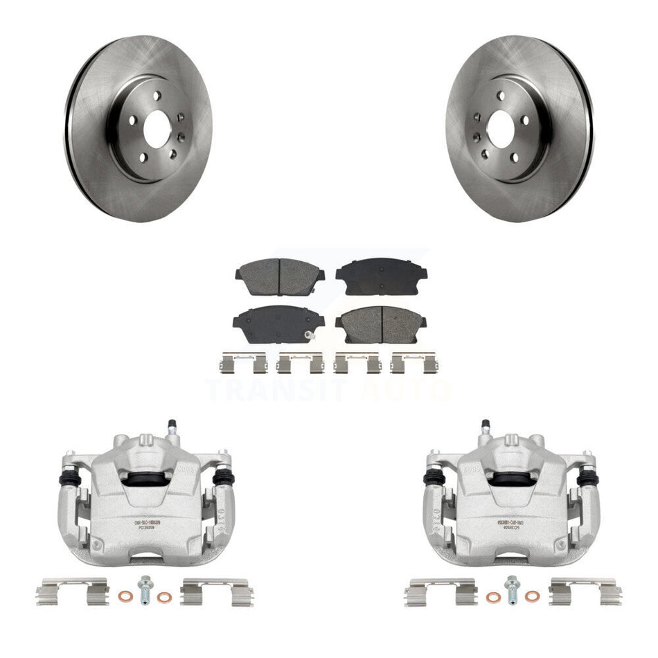 Front Disc Brake Caliper Rotor And Semi-Metallic Pad Kit For Chevrolet Trax Buick Encore KC8-101342S
