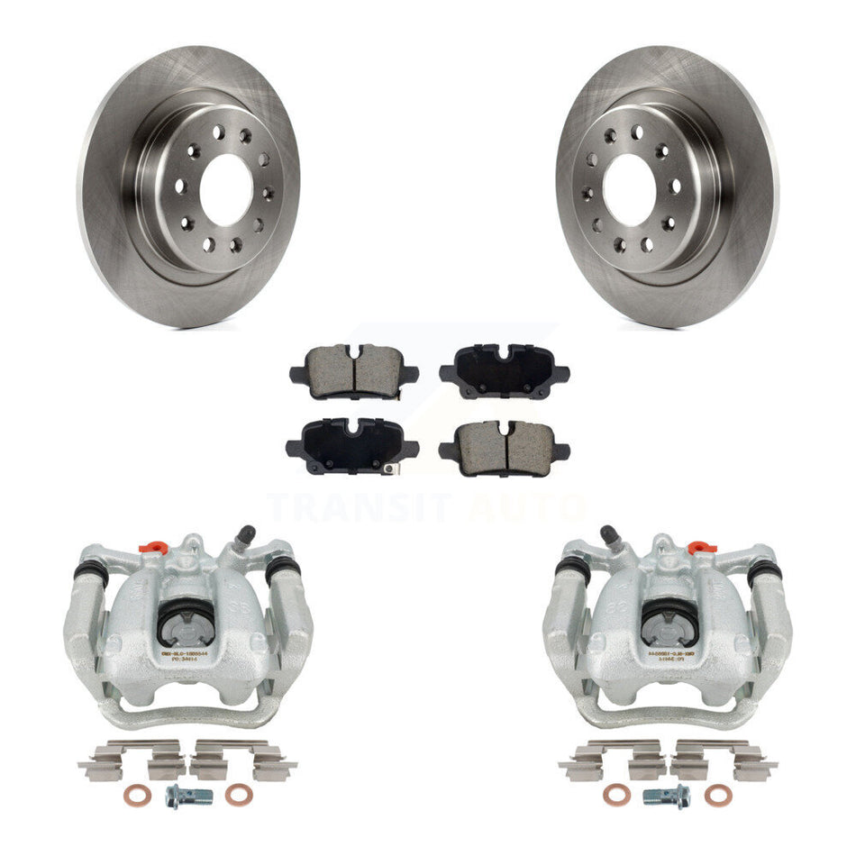 Rear Disc Brake Caliper Rotor & Ceramic Pad Kit For Chevrolet Equinox GMC Terrain Malibu KC8-101347C