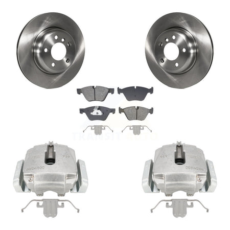 Front Disc Brake Caliper Rotors And Semi-Metallic Pads Kit For BMW 528i xDrive KC8-101347S