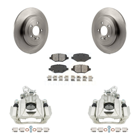 Rear Brake Caliper Rotors Semi-Metallic Pad Kit For 2015 Ford Explorer Limited/Sport/XLT KC8-101353S