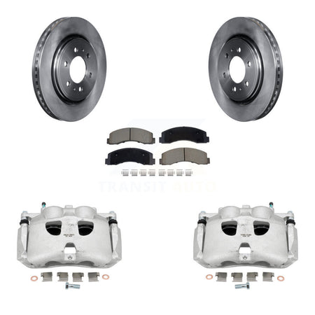 Front Disc Brake Caliper Rotor And Ceramic Pad Kit For Ford Expedition Lincoln Navigator KC8-101355C