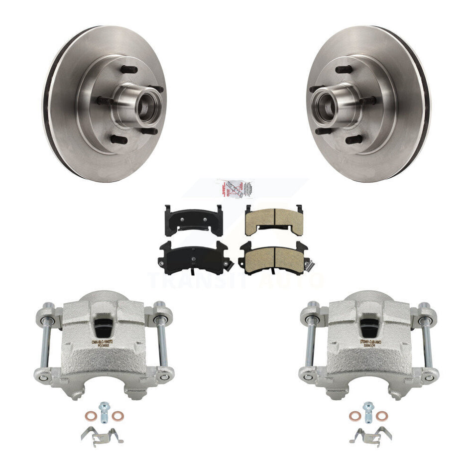 Front Brake Caliper Rotor Semi-Metallic Pad Kit For Chevrolet Camaro Pontiac S10 GMC S15 KC8-101355N