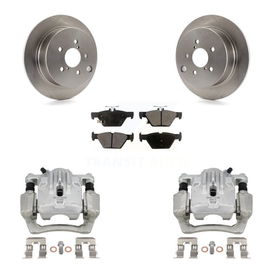 Rear Disc Brake Caliper Rotors And Ceramic Pads Kit For 2020 Subaru Crosstrek GAS engine KC8-101355T