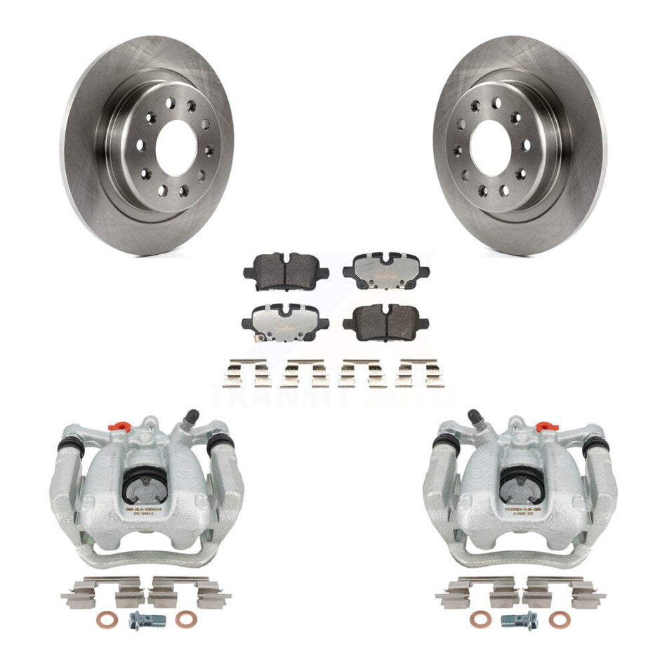 Rear Brake Caliper Rotors Semi-Metallic Pad Kit For Chevrolet Equinox GMC Terrain Malibu KC8-101359P