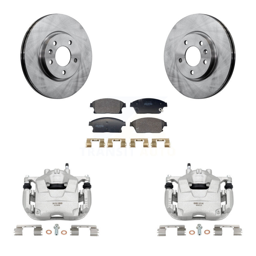 Front Brake Caliper Rotor Semi-Metallic Pad Kit For Chevrolet Cruze Buick Verano Orlando KC8-101361P