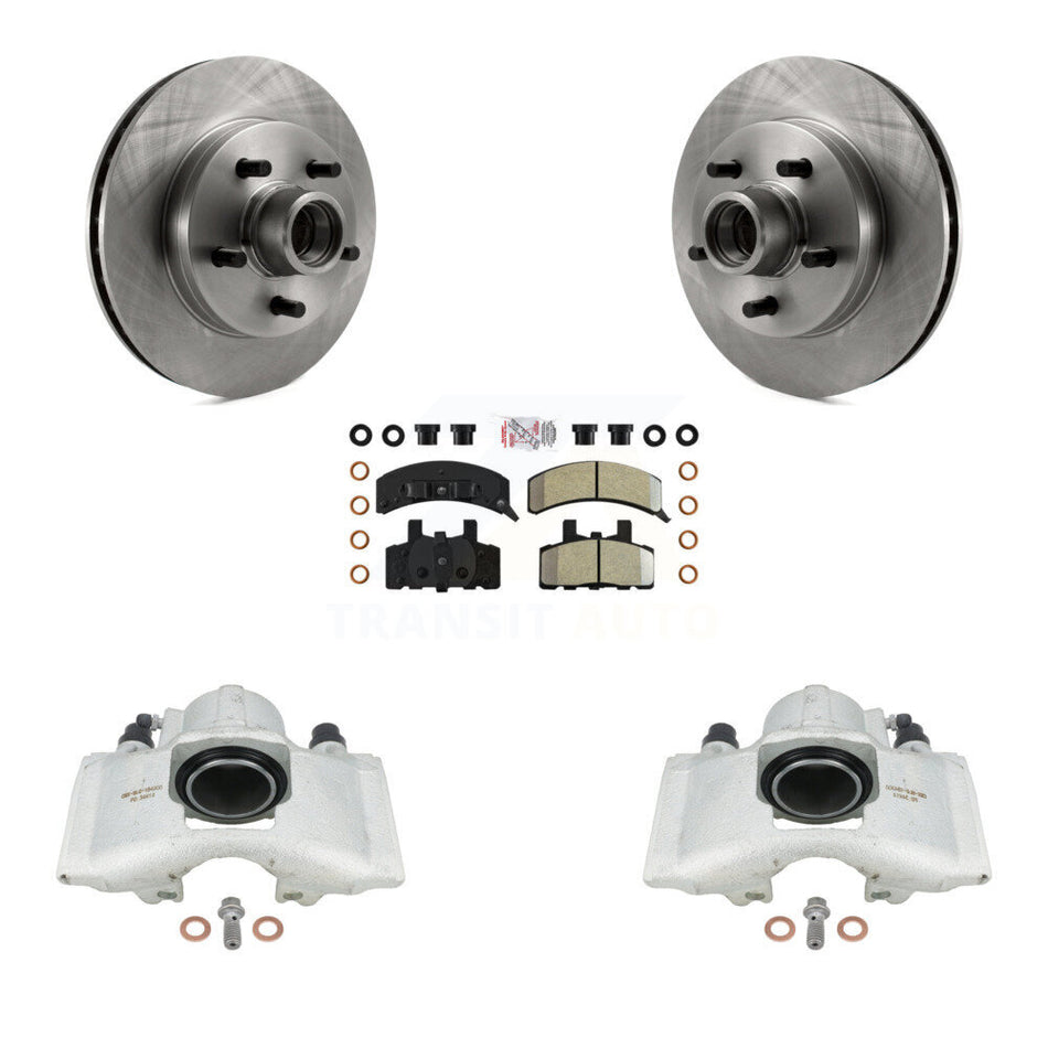 Front Disc Brake Caliper Rotors And Semi-Metallic Pads Kit For Chevrolet C1500 GMC Tahoe Suburban Yukon Express 1500 Savana KC8-101364N