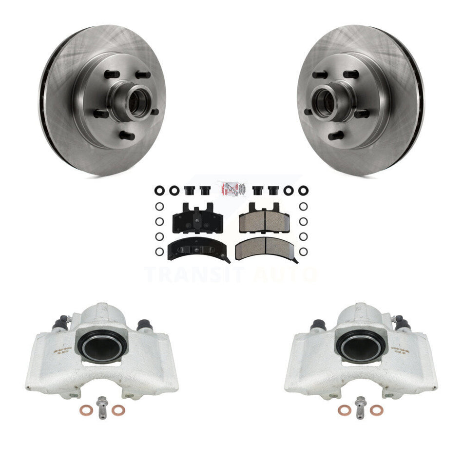 Front Disc Brake Caliper Rotors And Semi-Metallic Pads Kit For Chevrolet C1500 GMC Tahoe Suburban Yukon Express 1500 Savana KC8-101365N