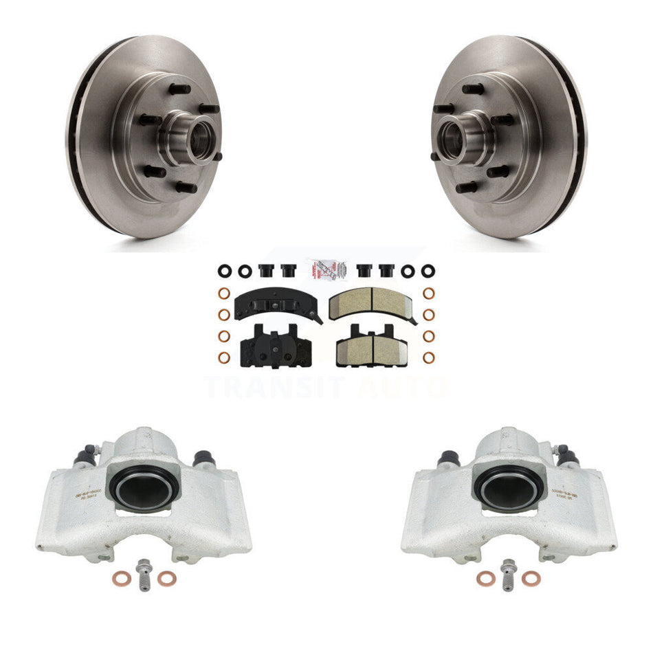 Front Disc Brake Caliper Rotors And Semi-Metallic Pads Kit For C2500 Chevrolet GMC Express 2500 KC8-101368N
