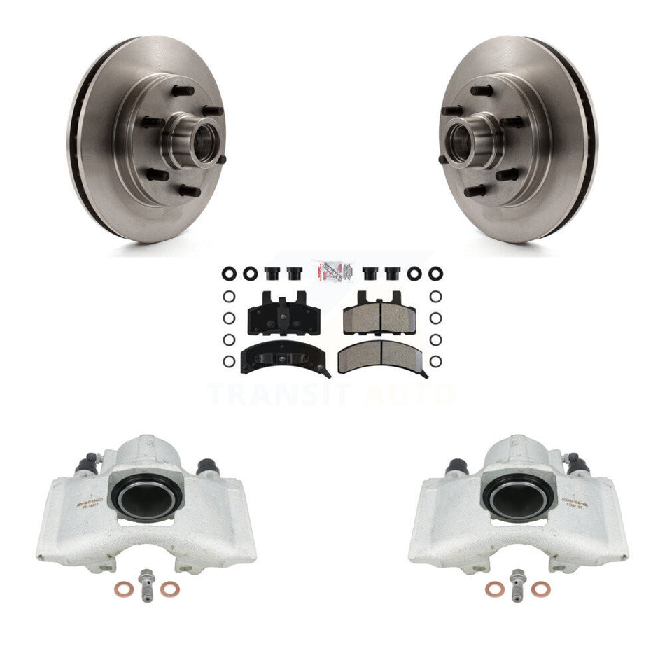 Front Disc Brake Caliper Rotors And Semi-Metallic Pads Kit For C2500 Chevrolet GMC Express 2500 KC8-101369N