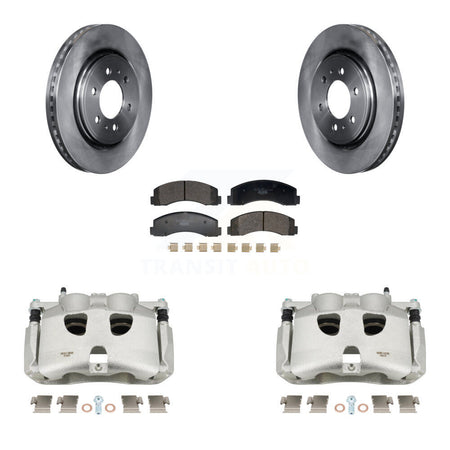 Front Disc Brake Caliper Rotors And Ceramic Pads Kit For 2018-2020 Ford F-150 KC8-101370T