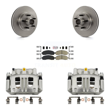 Front Disc Brake Caliper Rotor & Ceramic Pad Kit For Ford Ranger Mazda B3000 B2300 B4000 KC8-101377N