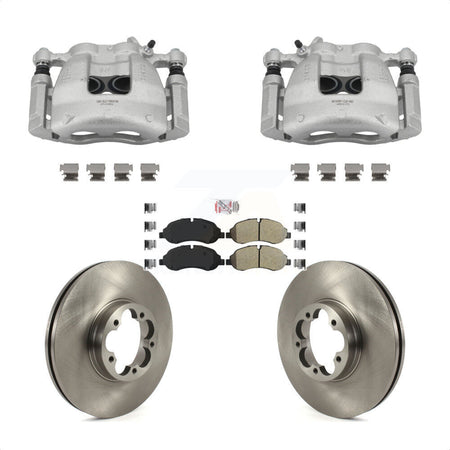 Front Disc Brake Caliper Rotors And Semi-Metallic Pads Kit For Ford Transit-350 HD KC8-101381N
