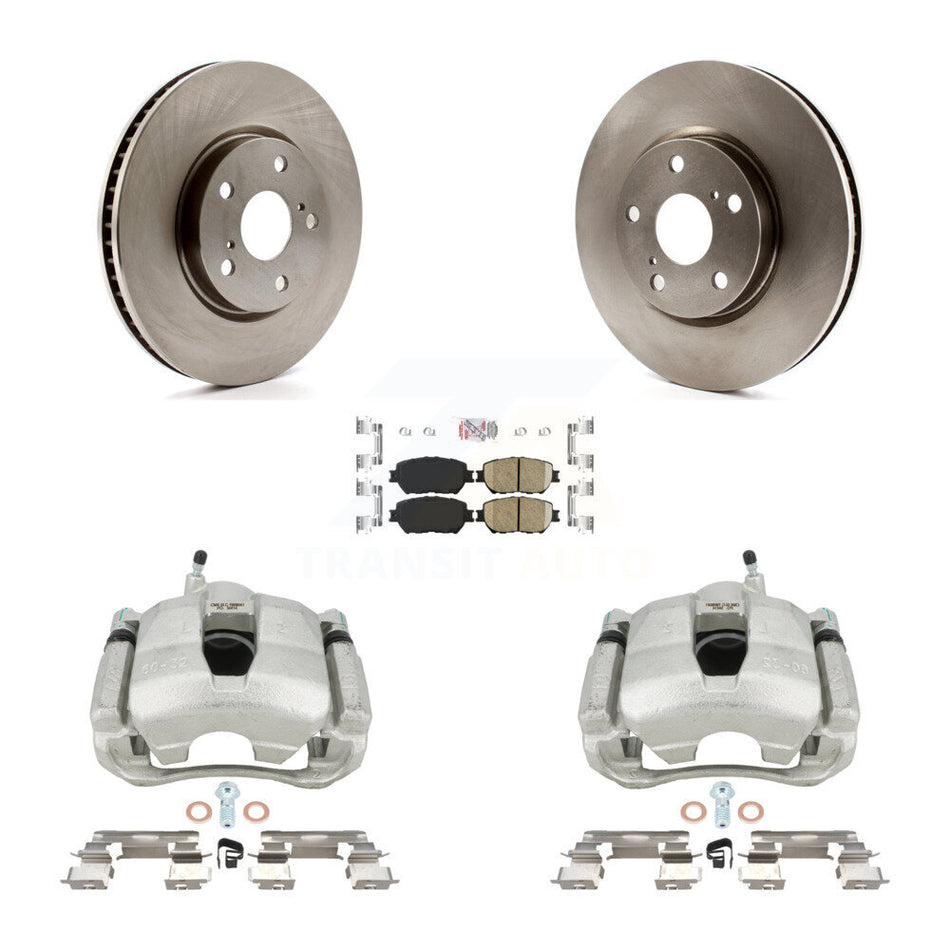 Front Disc Brake Caliper Rotors And Ceramic Pads Kit (5Pc) For Lexus IS250 GS300 KC8-101383N