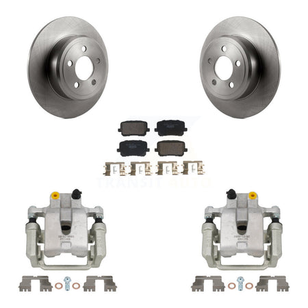 Rear Disc Brake Caliper Rotors And Ceramic Pads Kit For Dodge Charger KC8-101385T