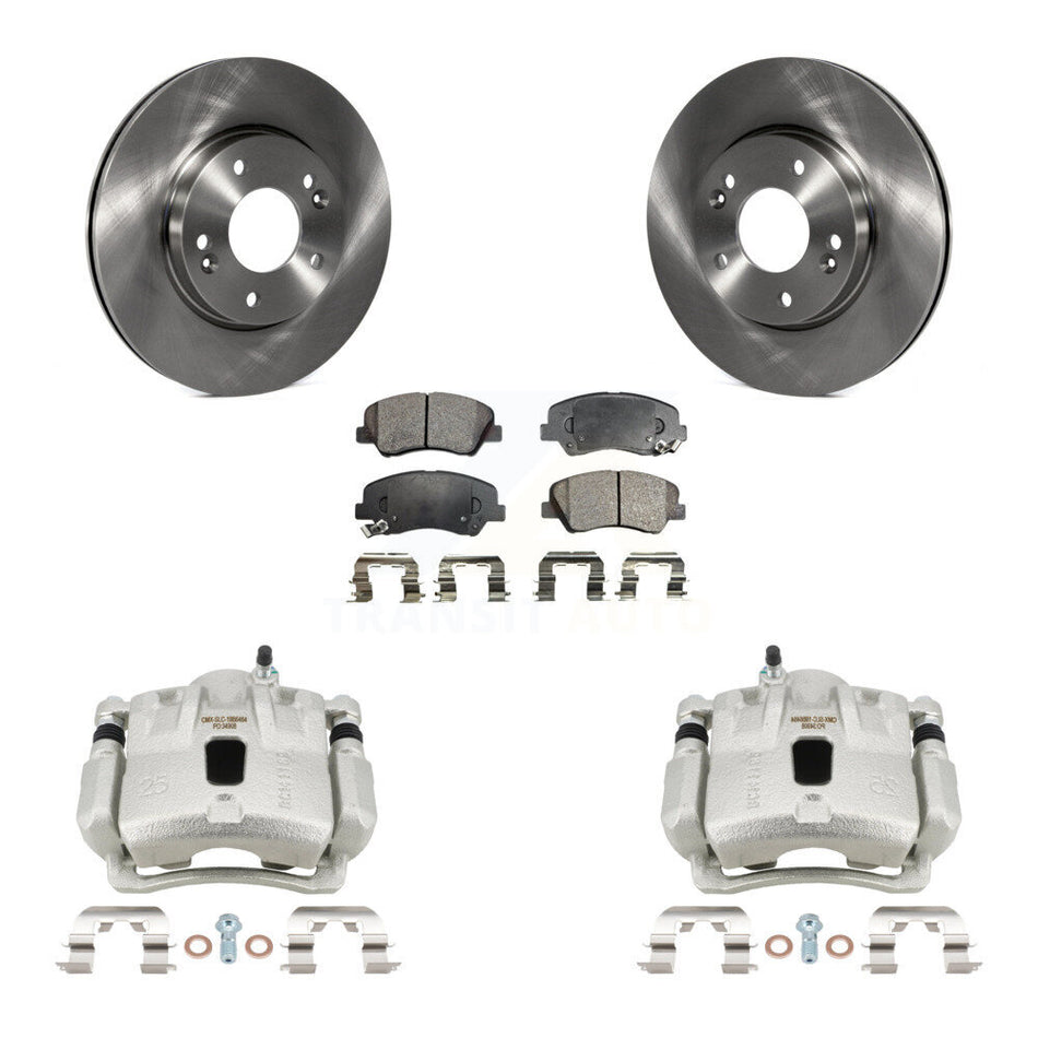 Front Disc Brake Caliper Rotors And Ceramic Pads Kit For Hyundai Elantra Coupe KC8-101399T