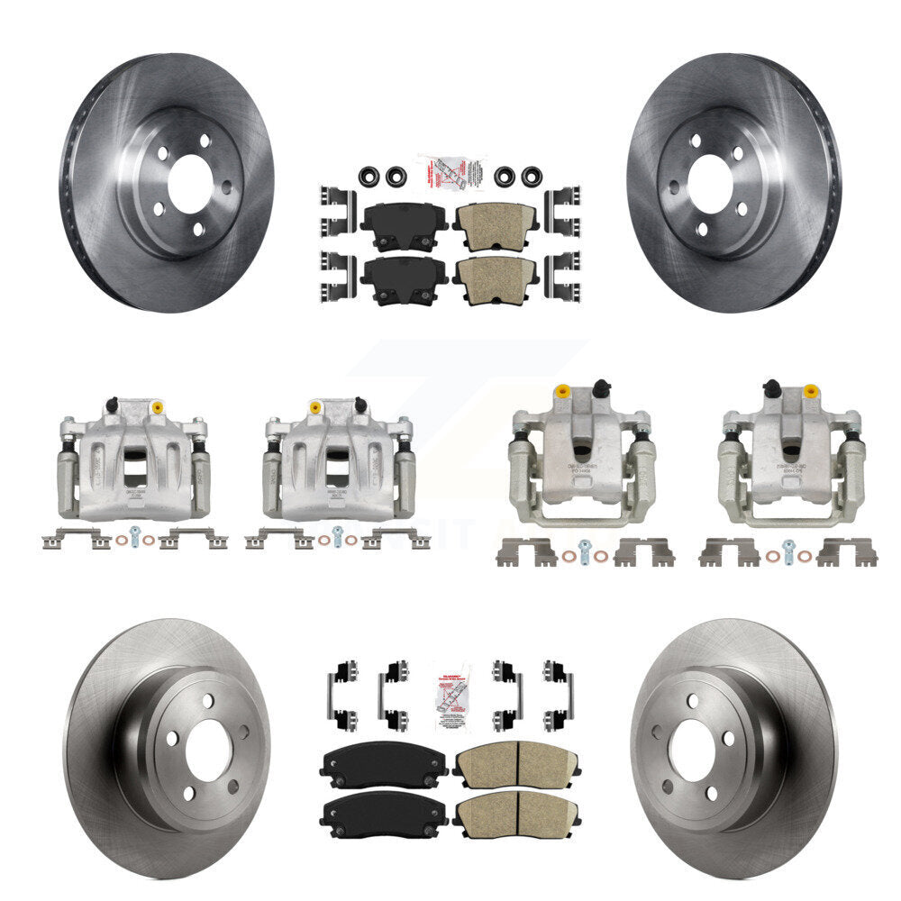 Front Rear Brake Caliper Rotor And Ceramic Pad Kit (10Pc) For Dodge Chrysler 300 Charger KC8-101840N