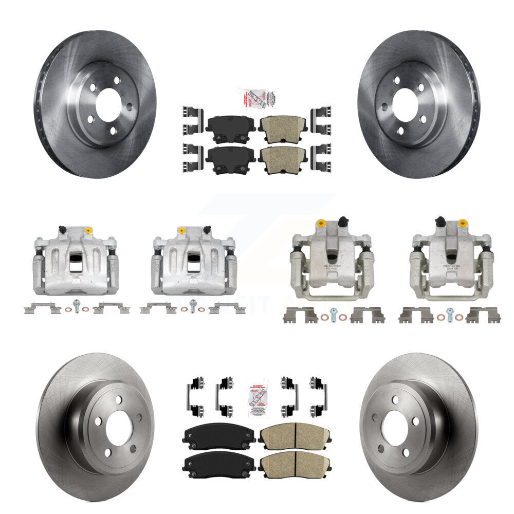 Front Rear Brake Caliper Rotor And Ceramic Pad Kit (10Pc) For Chrysler 300 Dodge Charger KC8-101846N