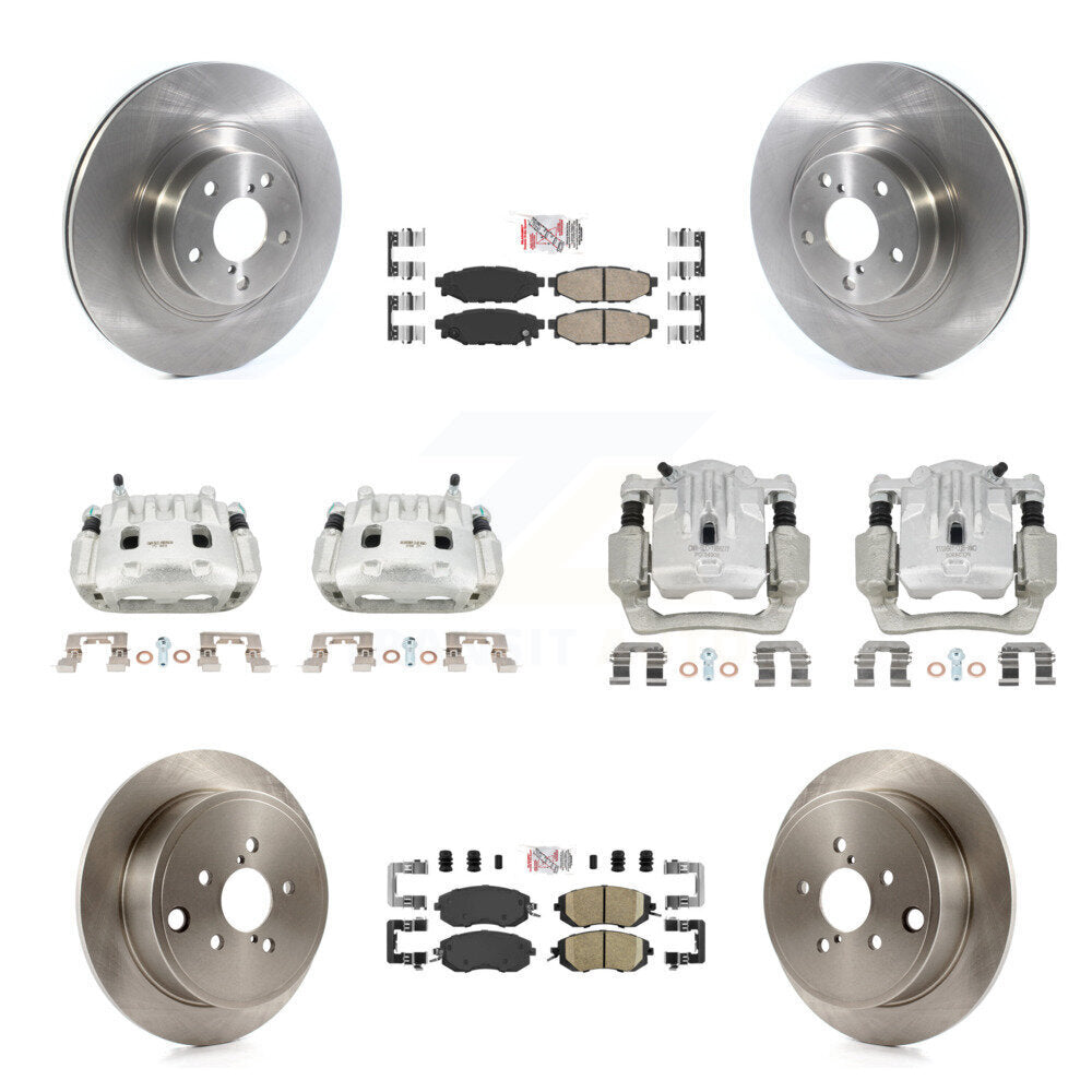 Front Rear Brake Caliper Rotor And Ceramic Pad Kit (10Pc) For Subaru Outback Legacy 2.5L KC8-102002N