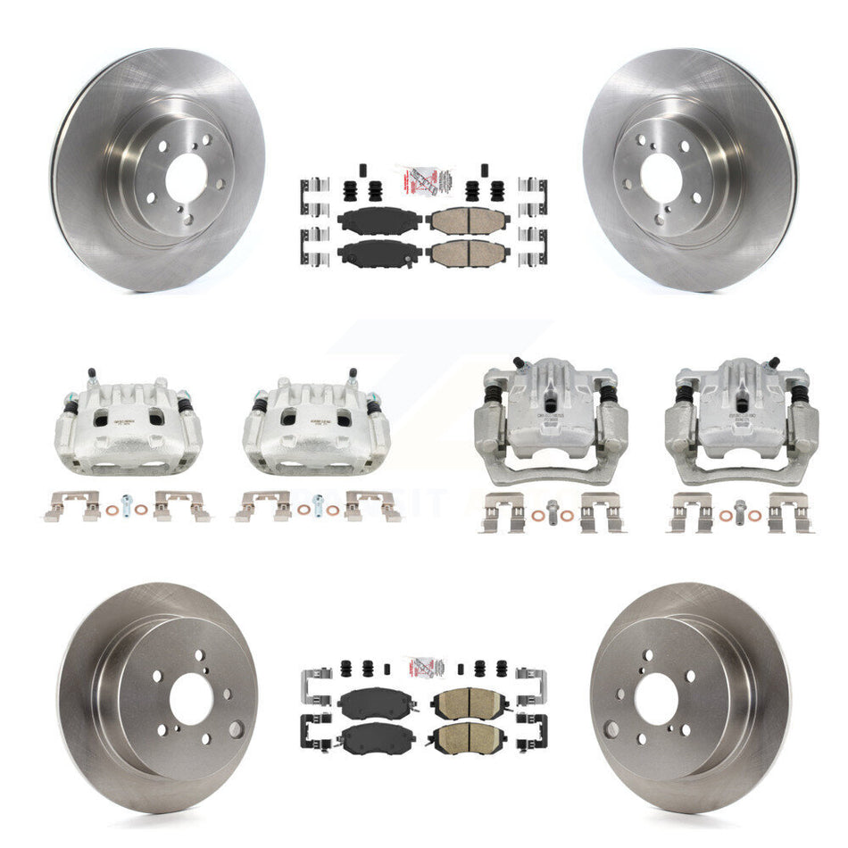 Front Rear Brake Caliper Rotor & Ceramic Pad Kit (10Pc) For Subaru Forester XV Crosstrek KC8-102228N