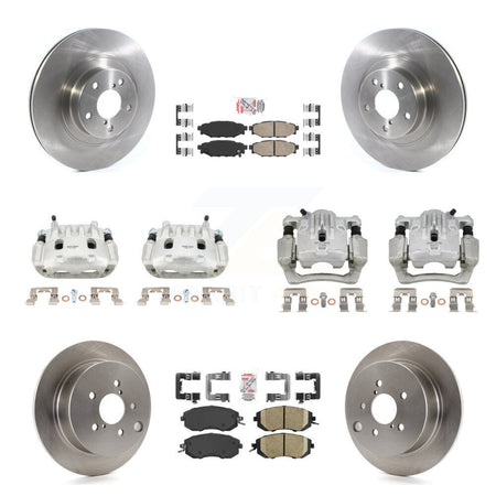 Front Rear Brake Caliper Rotor & Ceramic Pad Kit (10Pc) For Subaru Forester XV Crosstrek KC8-102231N
